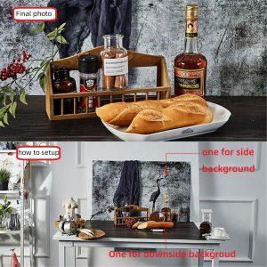 ARS® Photography Background Double Sided 2 Patterns Waterproof Premium Texture Backdrop Wall Video displaying Props for ins Style Jewelry/Food photoshoots (60 * 90 CM) - Image 6