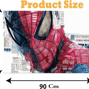 ARS® Spider-Man Canvas Wall Art for Decoration Frame easy to hang, 90x60cm, 1Pcs - Image 3
